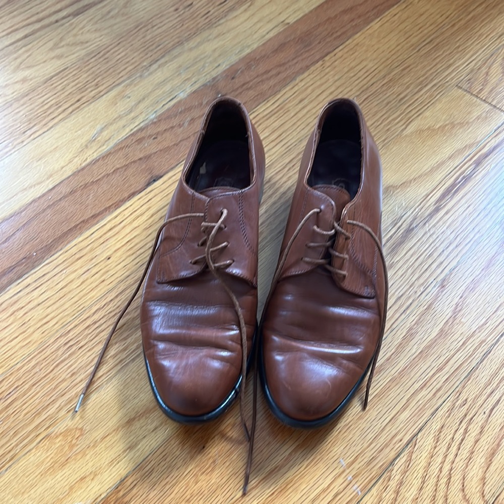 Brown leather COACH Oxford shoes - Picture 5 of 5